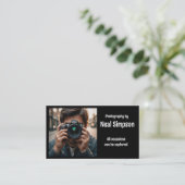 Carte De Visite Photographe professionnel (Debout devant)