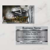 Carte De Visite Photographe professionnel (Devant / Derrière)