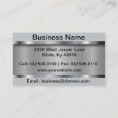 Carte De Visite Photographe professionnel (Dos)