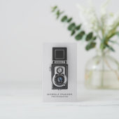 Carte De Visite Photographe professionnel Caméra Vintage (Debout devant)