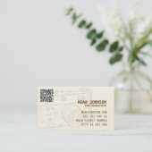 Carte De Visite Photographe professionnel de caméra QR (Debout devant)