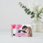 Carte De Visite Photographe professionnel Lettré à la main (Debout devant)