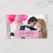 Carte De Visite Photographe professionnel Lettré à la main (Devant)