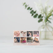 Carte De Visite Photographe professionnel Marble 2 - 8 design phot (Debout devant)