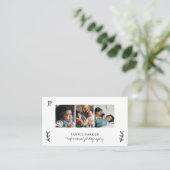 Carte De Visite Photographe professionnel moderne (Debout devant)