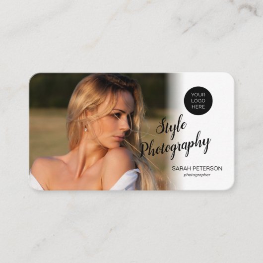 Carte De Visite Photographe professionnel moderne  (Devant)