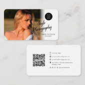 Carte De Visite Photographe professionnel moderne  (Devant / Derrière)
