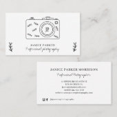 Carte De Visite Photographe professionnel moderne (Devant / Derrière)