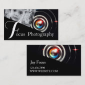 Carte De Visite Photographe professionnel moderne (Devant / Derrière)