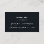 Carte De Visite Photographe professionnel moderne Code QR (Dos)