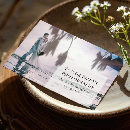 Carte De Visite Photographe professionnel moderne de photo propre