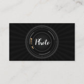 Carte De Visite Photographe professionnel moderne forme de caméra (Devant)