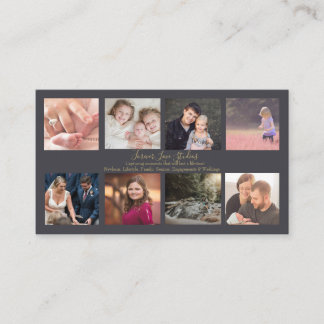 Carte De Visite Photographe professionnel noir - 8 designs photo