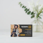 Carte De Visite Photographe professionnel QR Code Photographie (Debout devant)