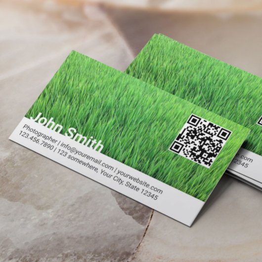 Carte De Visite Photographe professionnel QR Code Photographie