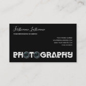Carte De Visite Photographe professionnel Vidéographe (Dos)