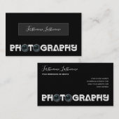 Carte De Visite Photographe professionnel Vidéographe (Devant / Derrière)