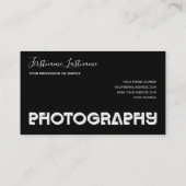 Carte De Visite Photographe professionnel Vidéographe (Dos)