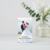 Carte De Visite Photographe QR Code Photo Médias sociaux (Debout devant)