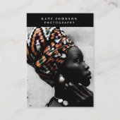 Carte De Visite Photographe QR Code Social Media Photographie (Devant)