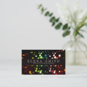 Carte De Visite Photographe Rainbow Bokeh (Debout devant)