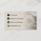 Carte De Visite Photographe rétro vintage (Dos)