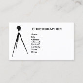 Carte De Visite Photographe simple (Devant)