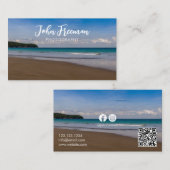 Carte De Visite Photographe unique de Blue Beach (Devant / Derrière)