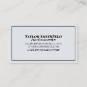 Carte De Visite Photographe vintage (Dos)