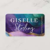 Carte De Visite Photographe Violet (Devant)