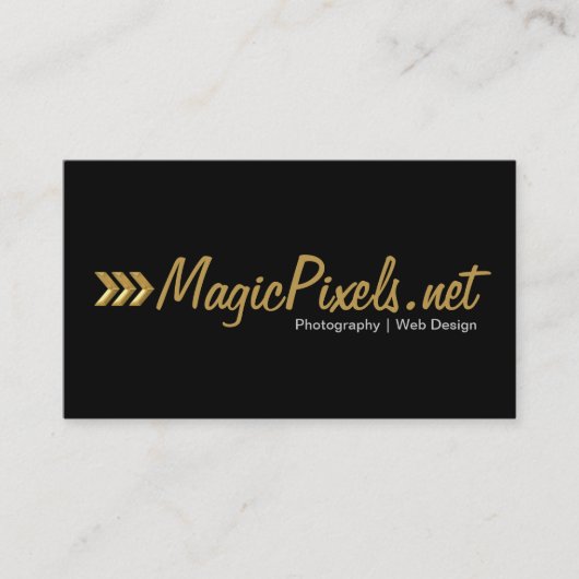 Carte De Visite Photographe Web Designer (Devant)