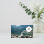 Carte De Visite Photographe Wedding planner du logo chic et élégan (Debout devant)