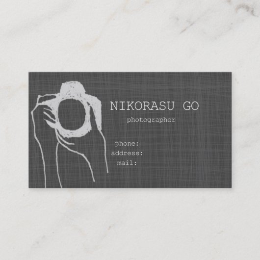 Carte De Visite photographer (Devant)