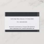 Carte De Visite Photographer black Camera Business card (Dos)