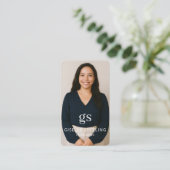 Carte De Visite Photographer Photo QR Code Professional (Debout devant)