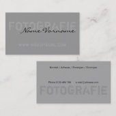 Carte De Visite photographie (Devant / Derrière)