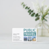 Carte De Visite Photographie Agence de voyage (Debout devant)