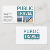 Carte De Visite Photographie Agence de voyage (Devant / Derrière)