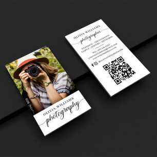 Carte De Visite Photographie code QR