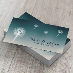 Carte De Visite Photographie Dandelion souffler Photographe Turquo