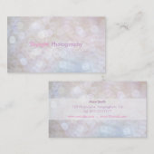 Carte De Visite Photographie de Bokeh/cartes de visite de (Devant / Derrière)