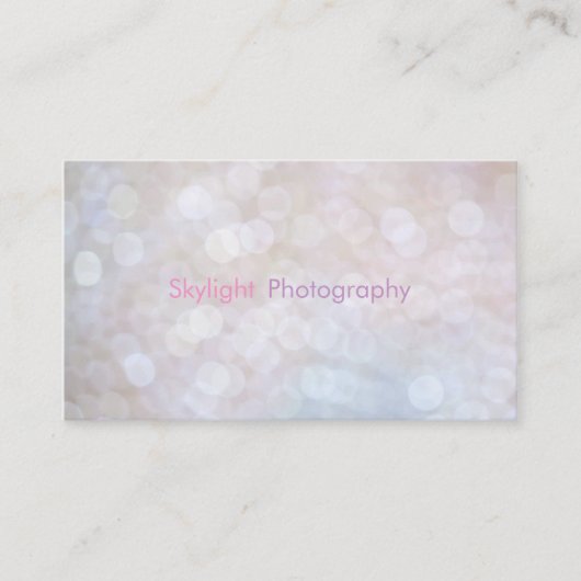 Carte De Visite Photographie de Bokeh/cartes de visite de (Devant)