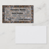 Carte De Visite Photographie de cailloux (Devant / Derrière)