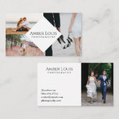 Carte De Visite Photographie de collage de Multi-Photo moderne (Devant / Derrière)