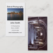 Carte de visite, photographie de Detroit (Devant / Derrière)