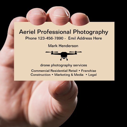 Carte De Visite Photographie de drone aérien