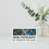 Carte De Visite Photographie de drone aérien audacieuse (Debout devant)