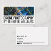 Carte De Visite Photographie de drone aérien audacieuse (Devant / Derrière)