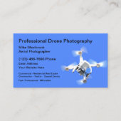 Carte De Visite Photographie de drone aérien professionnel (Devant)