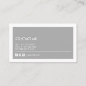 Carte De Visite Photographie de drone moderne (Dos)